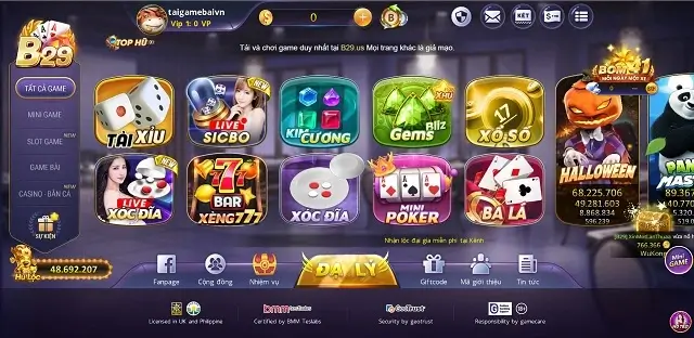 B29 Us là cổng game quốc tế do nhà cái Châu Âu điều hành