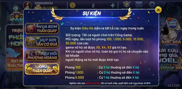 Event Tq247 Vip rất đa dạng và bài bản