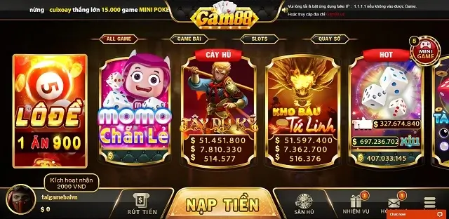 Gam88 Us là cổng game uy tín và xanh chín