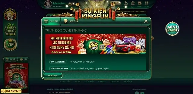 Kingvip1 Fun với hàng chục sự kiện event lớn nhỏ