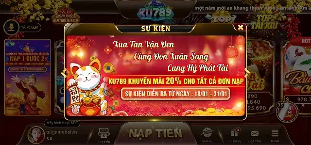 Ku789b info liên tục đưa ra các sự kiện hấp dẫn cho người chơi