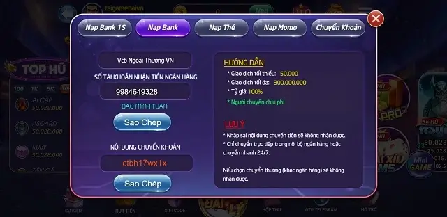 Nạp rút tiền tại Pk88 Vin không mất phế