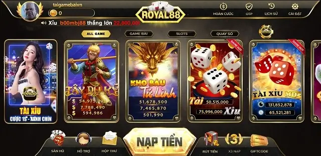 Royal88 Fun có giao diện đẹp nhưng chưa hoàn thiện