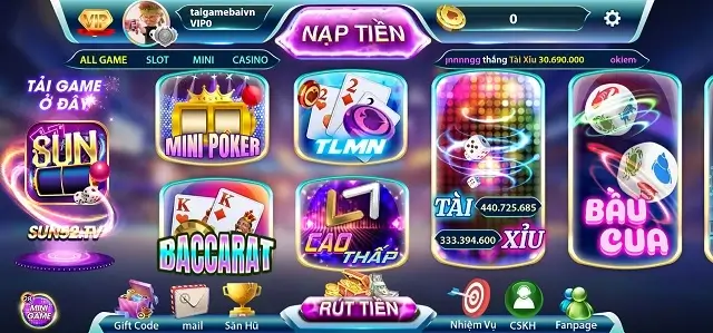 Sun52 Tv là game bài cung cấp nhiều dạng cược xanh chín