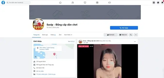 Tham gia kênh Fanpage của Suvip.Tv để nhận thưởng