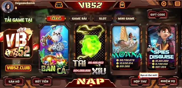 Vib52 Club là cổng game chất lượng cao với đồ họa độc quyền