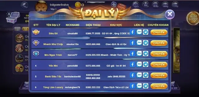 Vuaclub Tv là cổng game đổi thưởng qua Đại lý uy tín