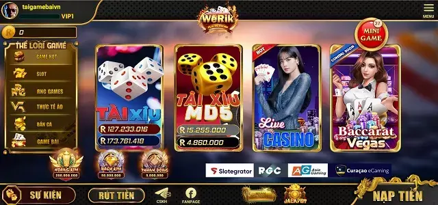 Werik Club là cổng game có uy tín và đẳng cấp hàng đầu