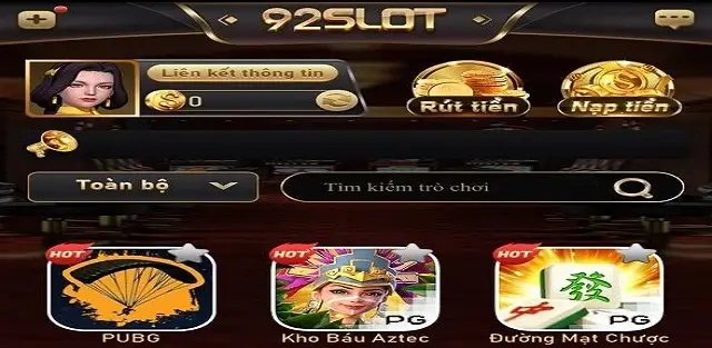 Các trò chơi các cược trên 92Slot là hoàn toàn độc quyền