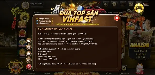 Event của Gao86 Vip là minh bạch và được trao tận tay người chơi