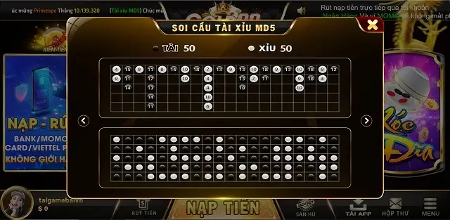 Tài xỉu vẫn là trò chơi uy tín nhất trên Gold88 Bet