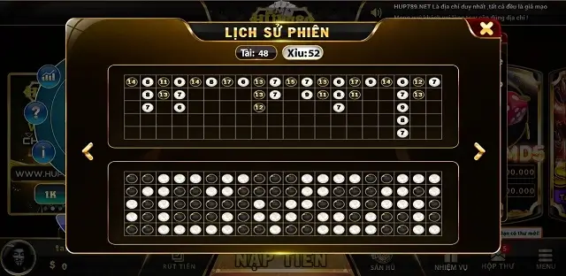 Tài xỉu vẫn là trò chơi trọng tâm trên cổng game Hup789 Net