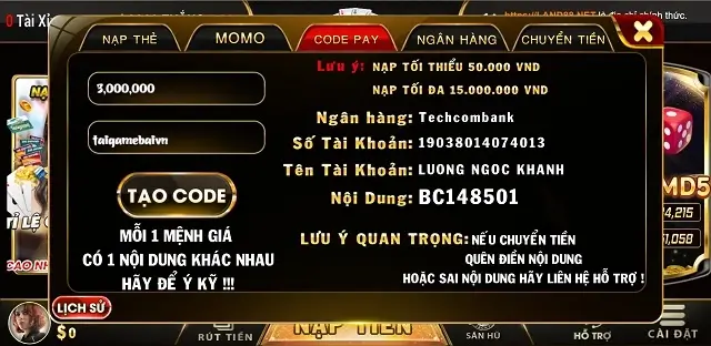 Cổng game Land88 Net có cơ chế nạp đổi rất an toàn và bảo mật