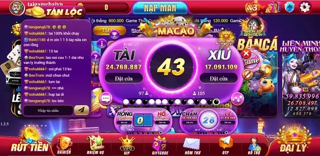 Tài xỉu Macao99 Xyz vẫn là trò chơi được tín nhiệm nhất