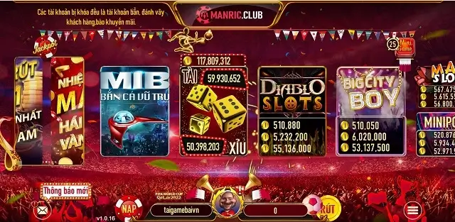 Manric Club có nền tảng đồ họa siêu hiện đại