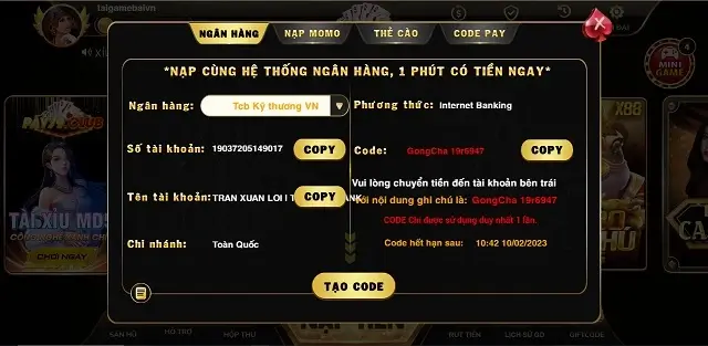 Hệ thống giao dịch rất gọn gàng của Pay79 Club