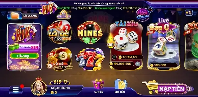 Rik Top là cổng game có nền tảng kỹ thuật hiện đại và đẳng cấp