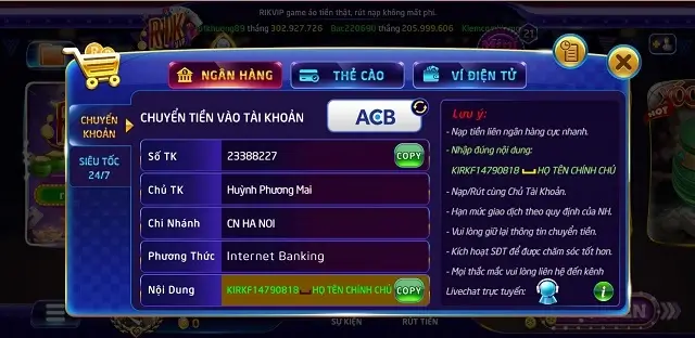 Nhà phát hành game Rik Top luôn hỗ trợ tối đa cho người chơi đổi thưởng