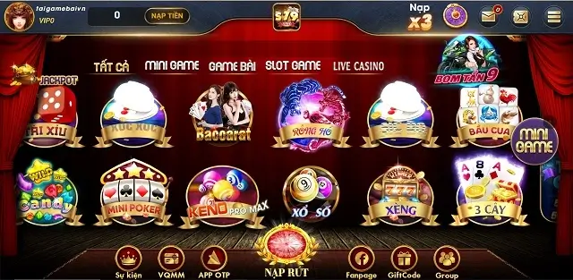 Cổng game S79 Live vẫn giữ nguyên giao diện đồ họa cũ