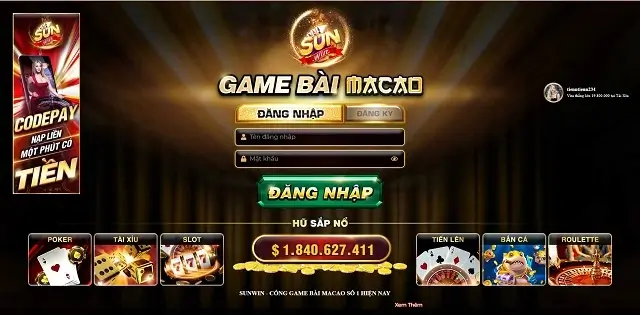 sunwin là đầu tàu trong Top 5 cổng game đổi thưởng uy tín nhất