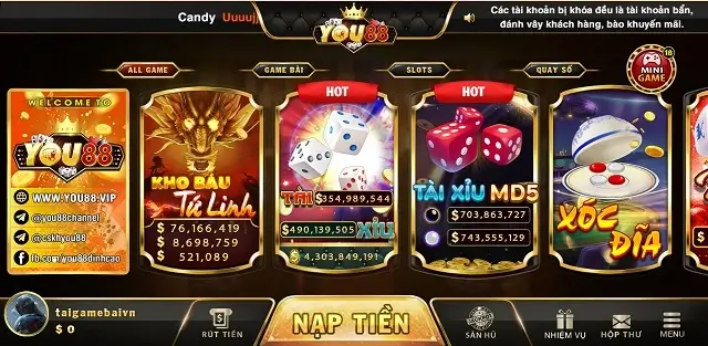 Cổng game You88 Vip đã quay trở lại với diện mạo mới