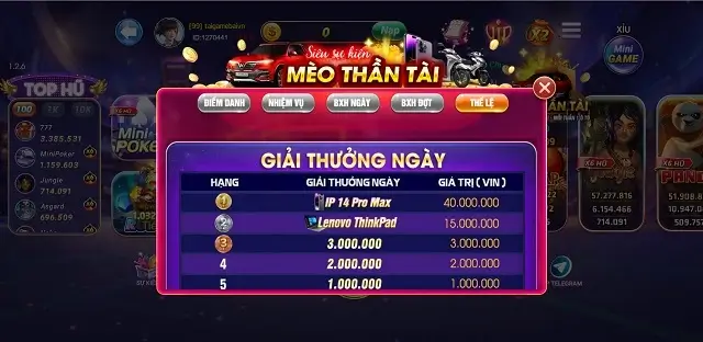 Nhiều sự kiện siêu hot tại cổng game 99Vina.club