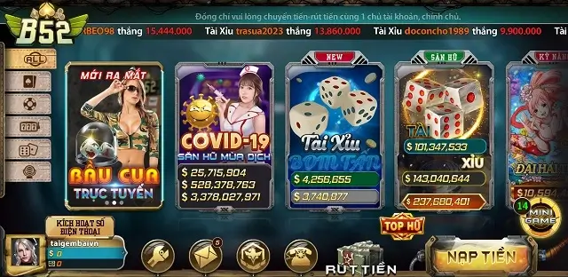 B52 Top là cổng game xanh chín ở đẳng cấp rất cao