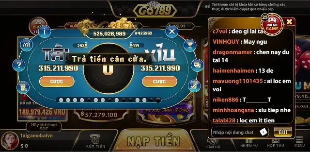 Tài xỉu Go789.Cc rất an toàn và xanh chín tuyệt đôi