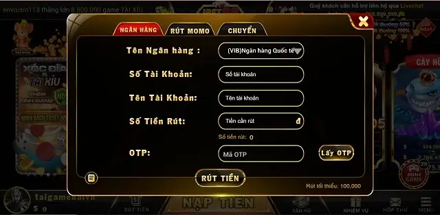 ibet88 Win hỗ trợ rút tiền qua chuyển khoản trực tiếp