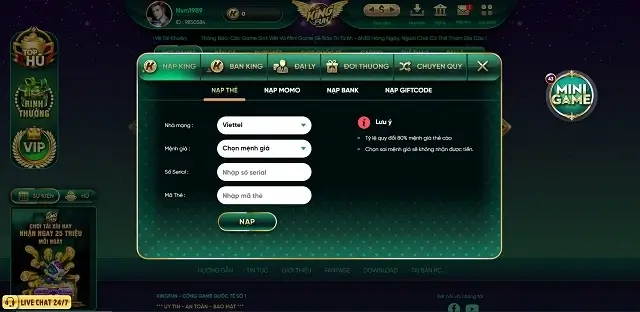 Giao dịch an toàn và bảo mật trên cổng game Kingvip3.tv