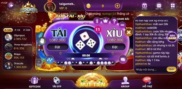 Hệ thống game cá cược khá hoàn thiện tại Luck389 Club