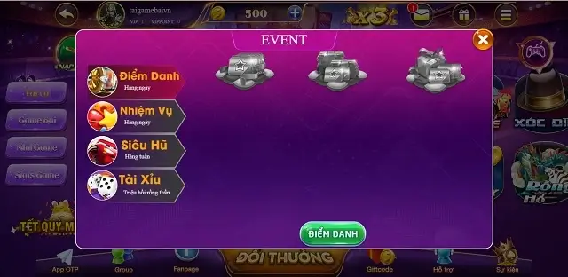 Nhiều sự kiện hấp dẫn trên cổng game Nohu52 App