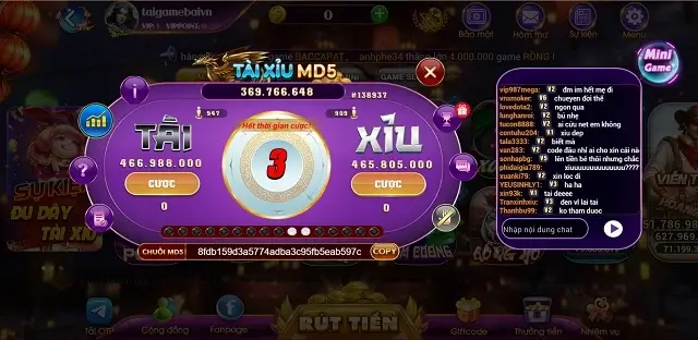 Chuỗi MD5 trong game tài xỉu sẽ đảm bảo minh bạch của cổng game Sum99.pro