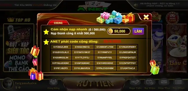 Anet Vin phát code miễn phí