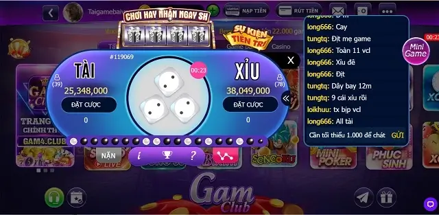 Tài xỉu Gam4 Club