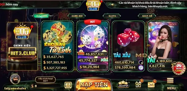 Hit3 Club là cổng game bản quyền với uy tín rất cao