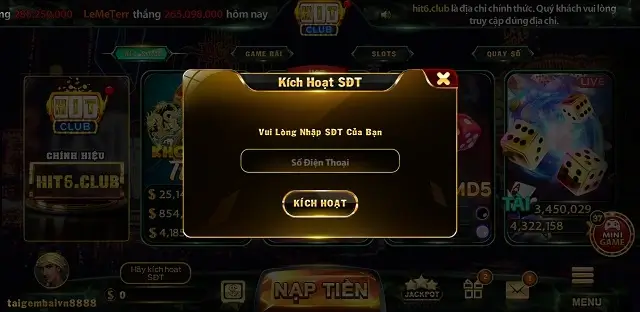 Xác minh bảo mật nhận Code tại Hit6 Club