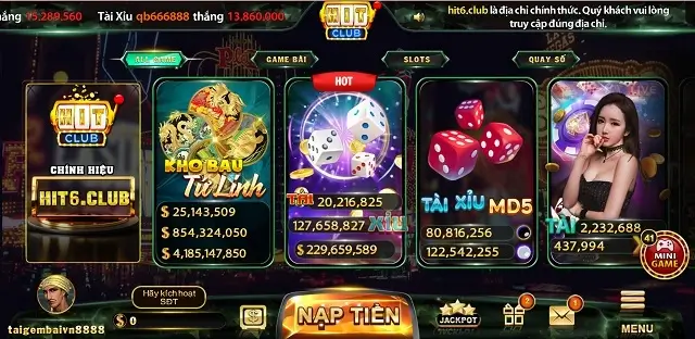 Kho game xanh chín tại Hit6.Club