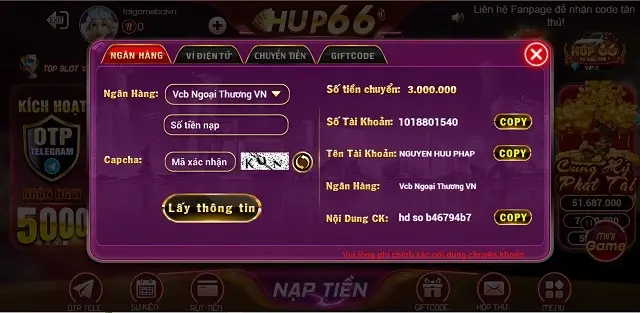 Hup66 Net chưa mang lại sự yên tâm trong giao dịch nạp rút