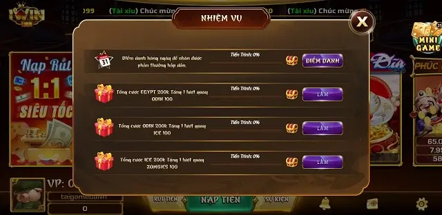 Trò chơi và event tại iWin2 Online