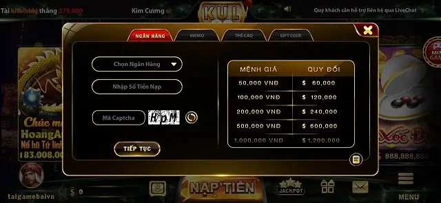 Kul88 Win hỗ trợ tỷ giá nạp rút tốt