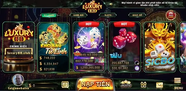 Cổng game mới uy tín Luxury88 Club