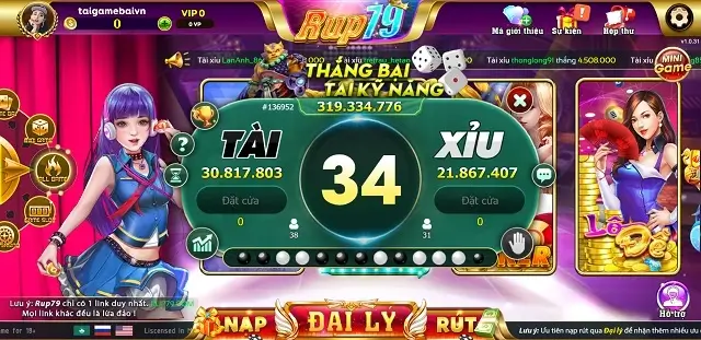 Rup79 Com là cổng game uy tín