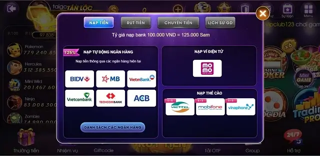 Samvip Club là 1 trong các cổng game có ưu đãi lớn nhất