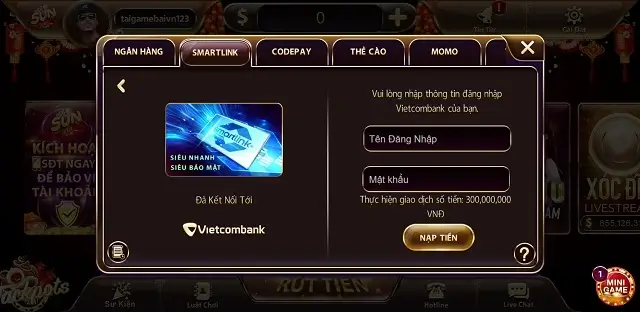 Nạp rút tiền Auto tại Sun10.Win