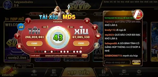 Suvip2.com là cổng game tài xỉu có chất lượng rất cao