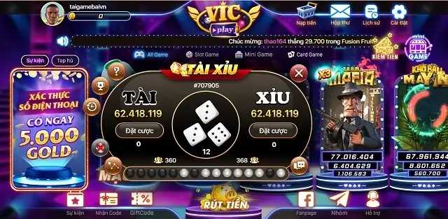 Tài xỉu Vicplay Club