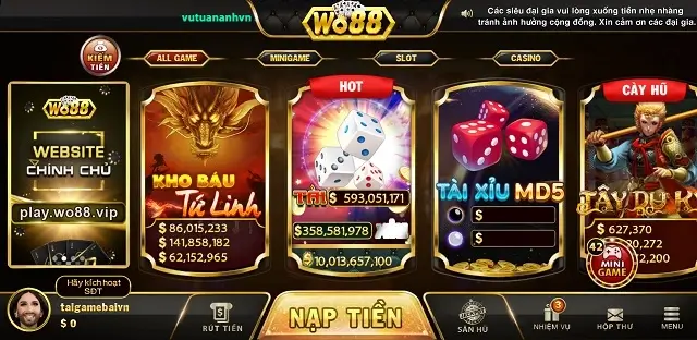 Đồ họa hiện đại của Wo88 Vip