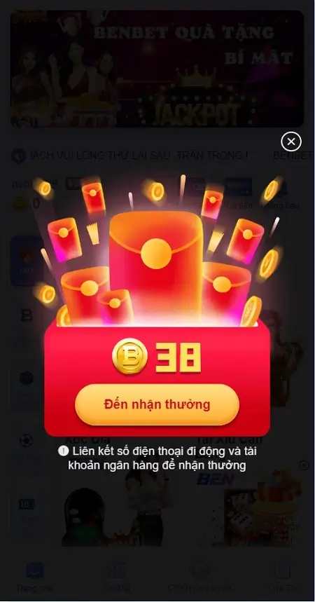 Nhận code 38K Ben Bet