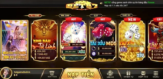 Bet87 Top là cổng game không đạt chất lượng